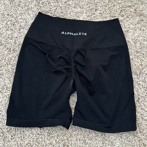 Alphalete Amplify 4.5in biker shorts. Never worn. Black. Size medium.